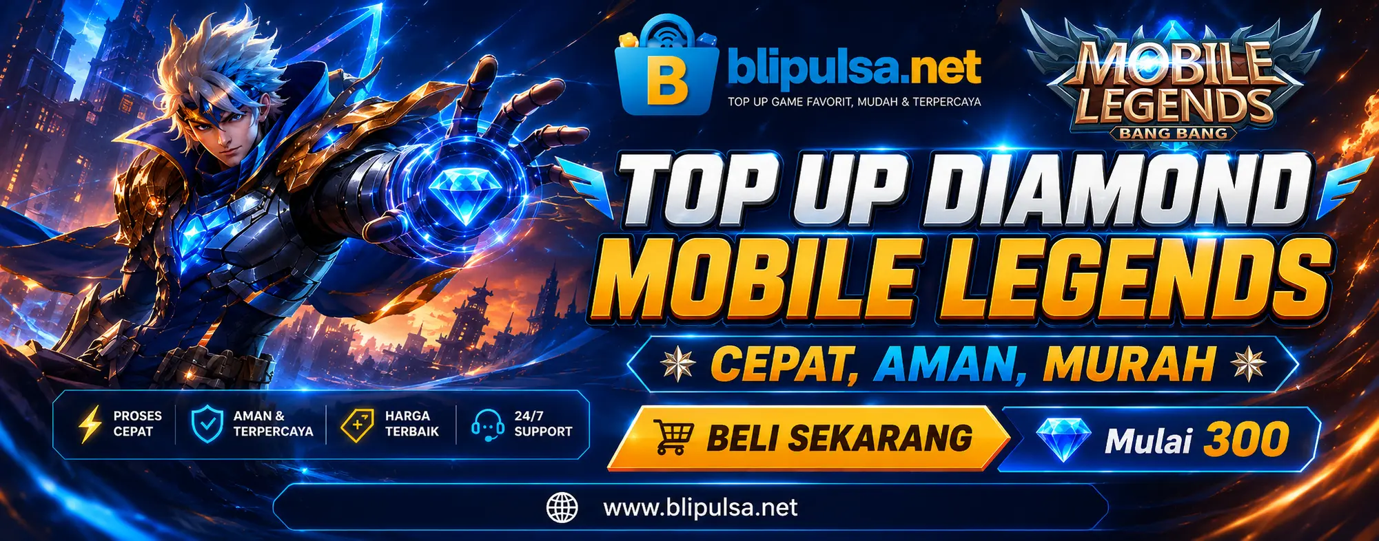Top Up Mobile Legends BliePulsa.Net