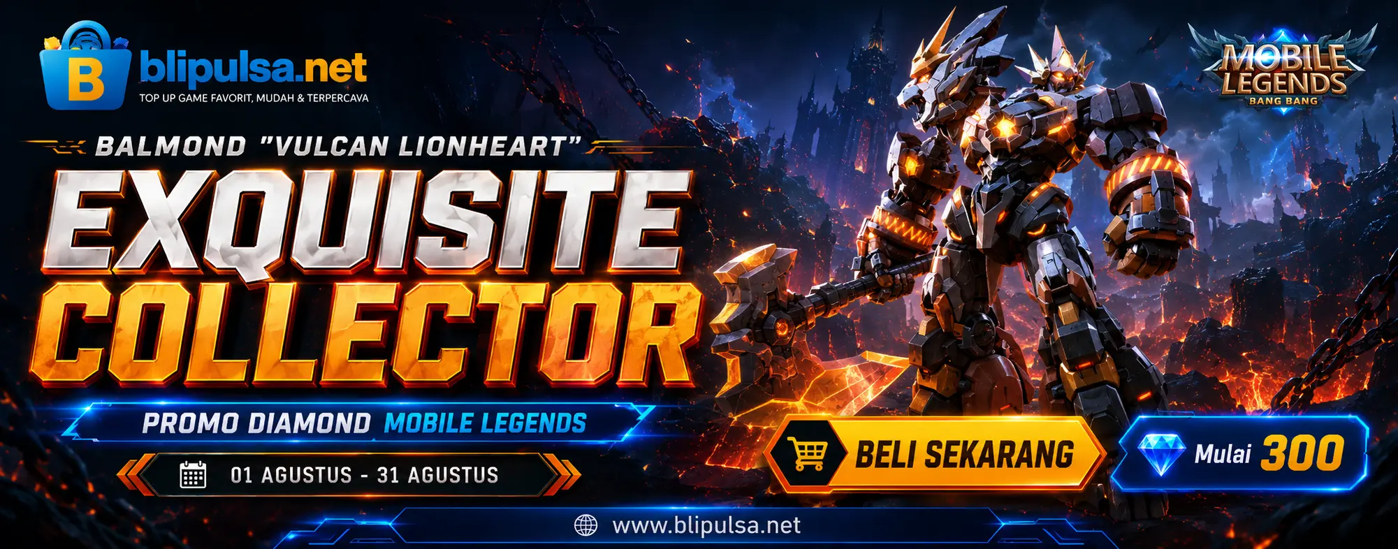 Promo Diamond Mobile Legends BliePulsa.Net